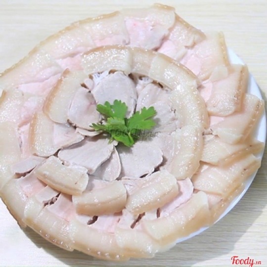 cơm thịt luộc