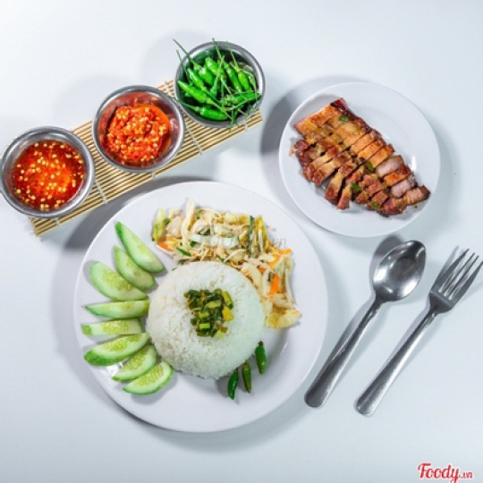 Cơm ba chỉ nướng